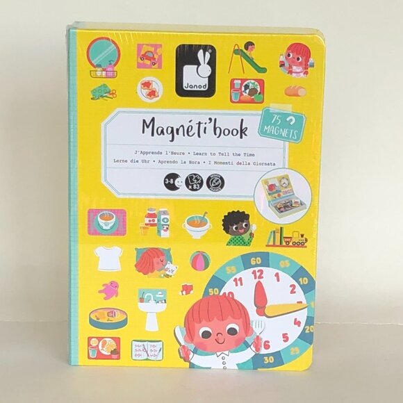 New Sealed Janod Magneti’Book Learn to Tell The Time • 3 to 8 Years - Picture 10 of 13